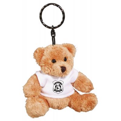 Image of Robbie Bear Keyring with White T Shirt