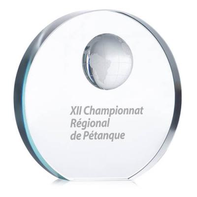 Image of Globe glass trophy
