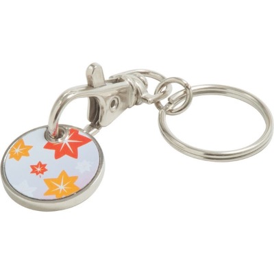 Image of Trolley Coin Keyring (Full Colour Print)