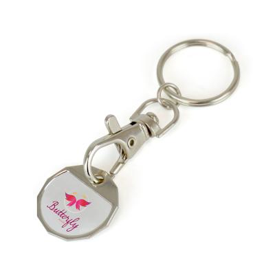Image of Domed Trolley Coin Keyring
