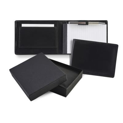 Image of Sandringham Nappa Leather Flip Up Notepad Jotter with Pen