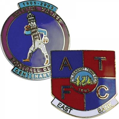 Image of Stamped Iron Hard Enamel Badge (15mm)